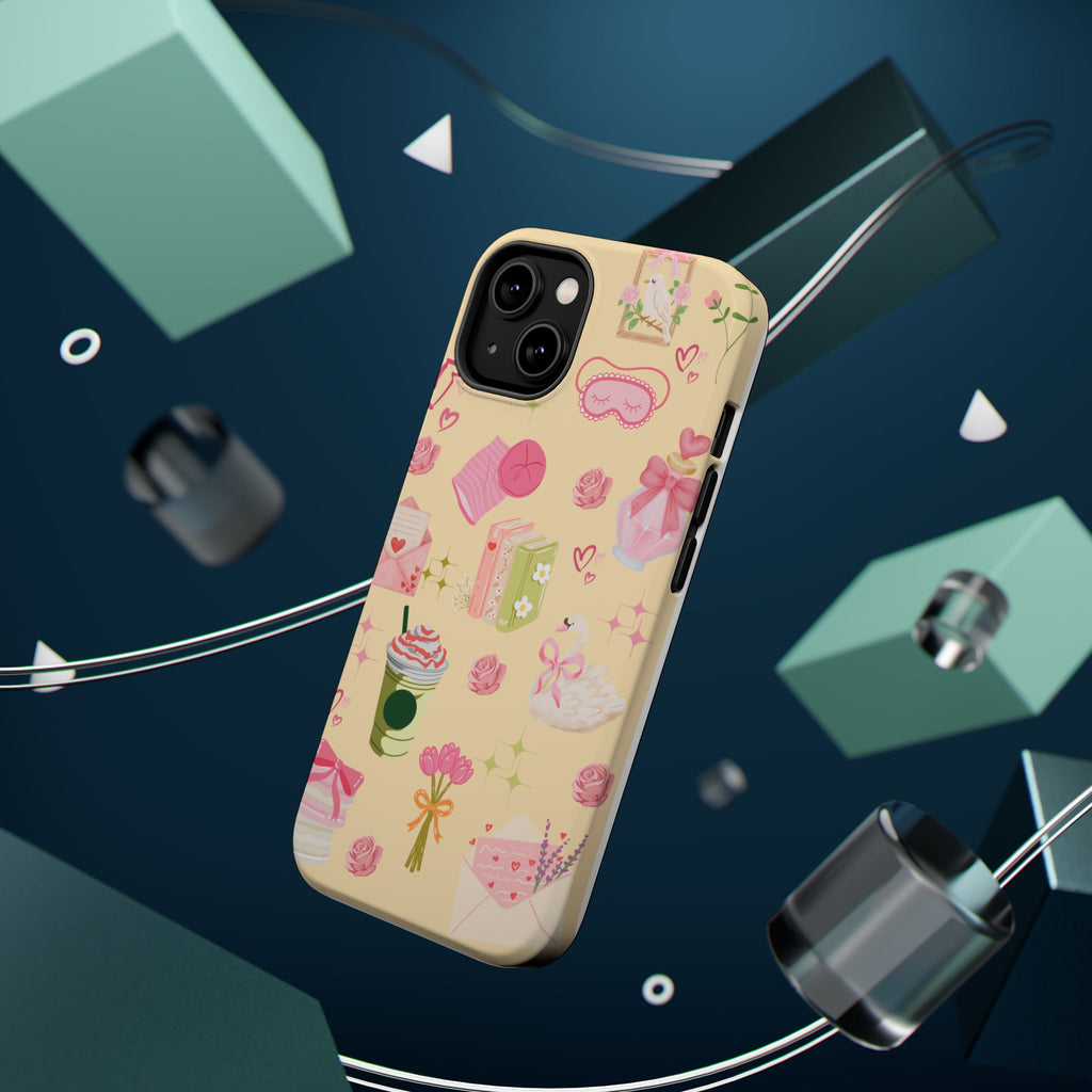 Pastel Kawaii Phone Case — Cute Gift Icons (Magnetic, Impact‑Resistant)