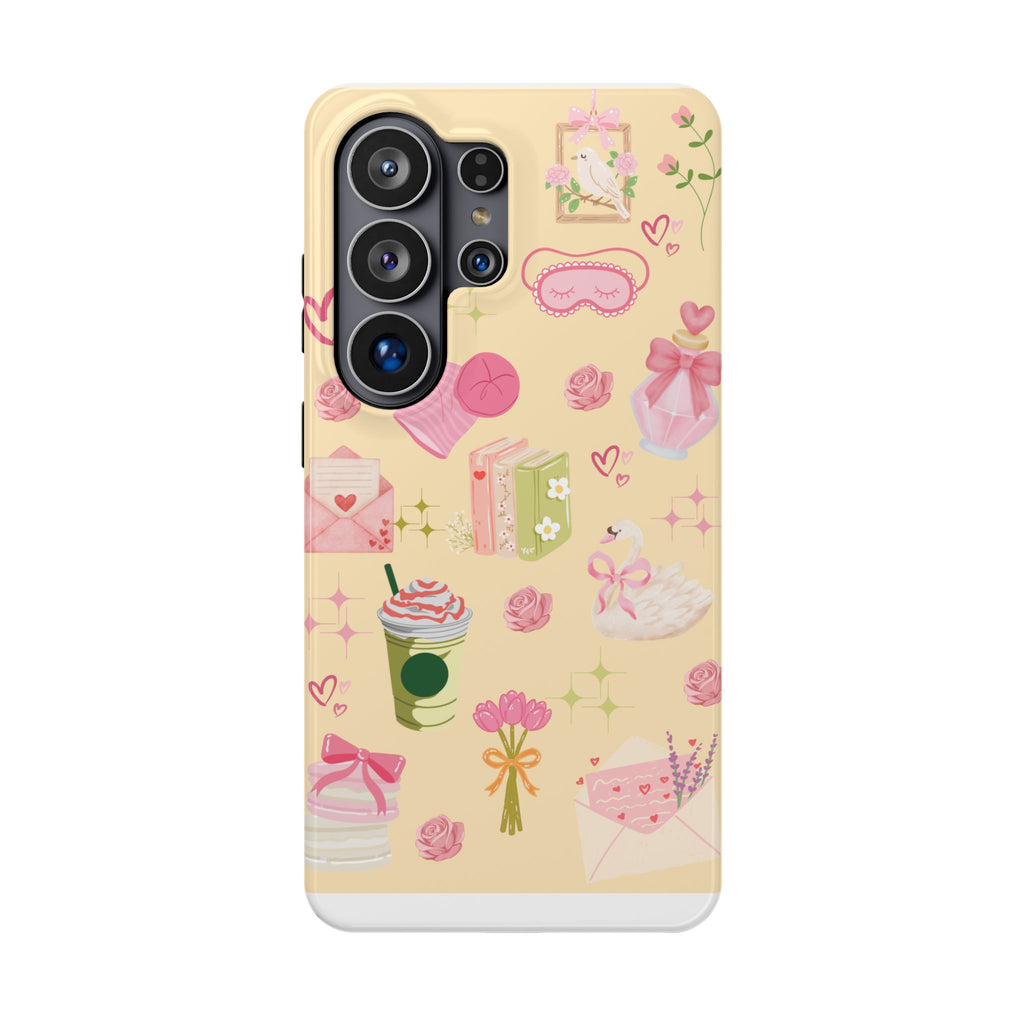 Pastel Kawaii Phone Case — Cute Gift Icons (Magnetic, Impact‑Resistant)