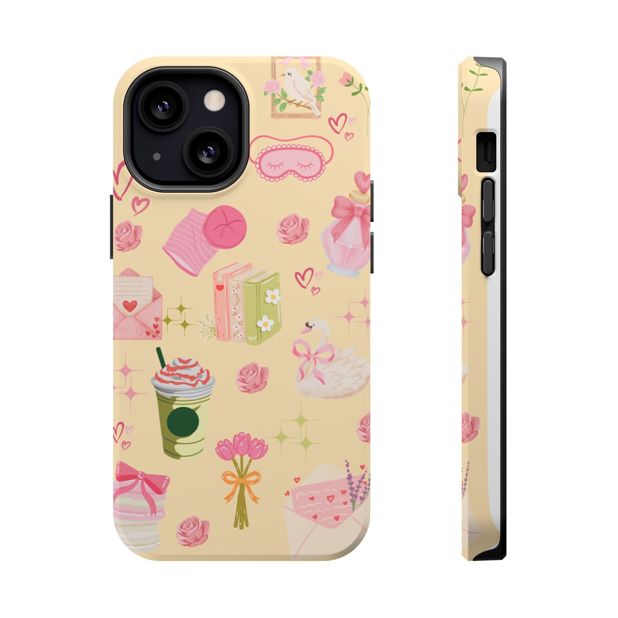 Pastel Kawaii Phone Case — Cute Gift Icons (Magnetic, Impact‑Resistant)