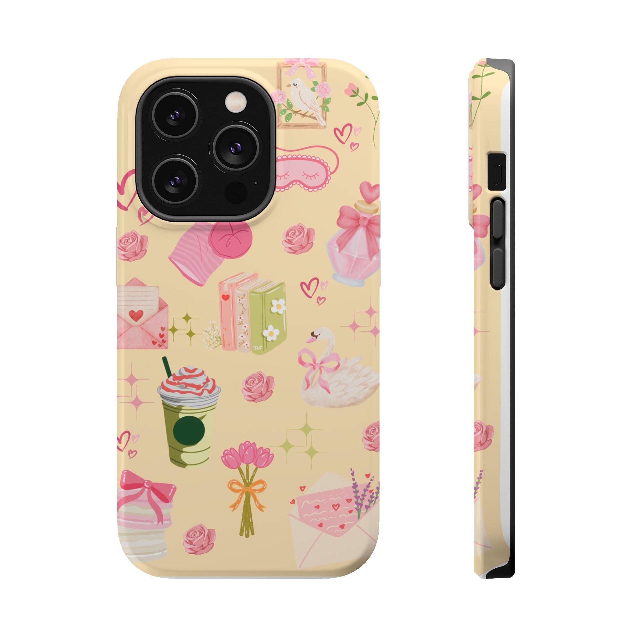Pastel Kawaii Phone Case — Cute Gift Icons (Magnetic, Impact‑Resistant)