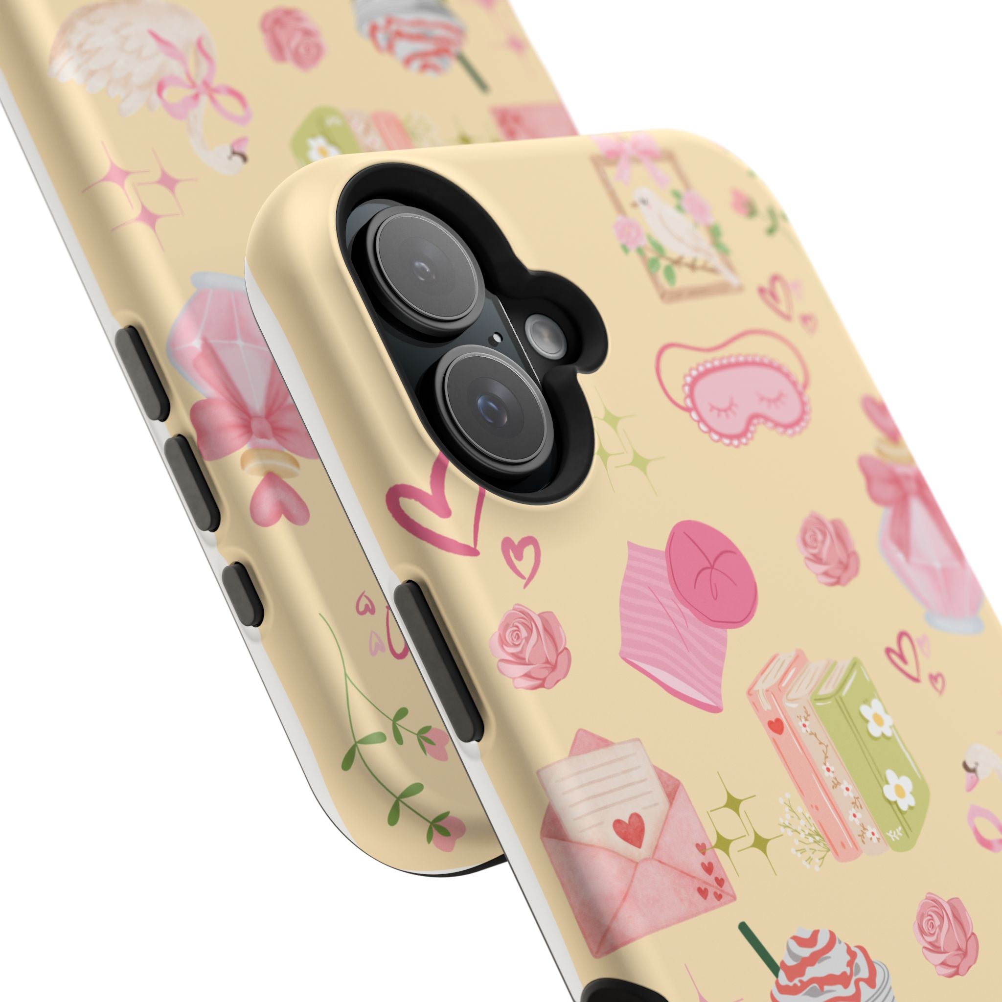 Pastel Kawaii Phone Case — Cute Gift Icons (Magnetic, Impact‑Resistant)