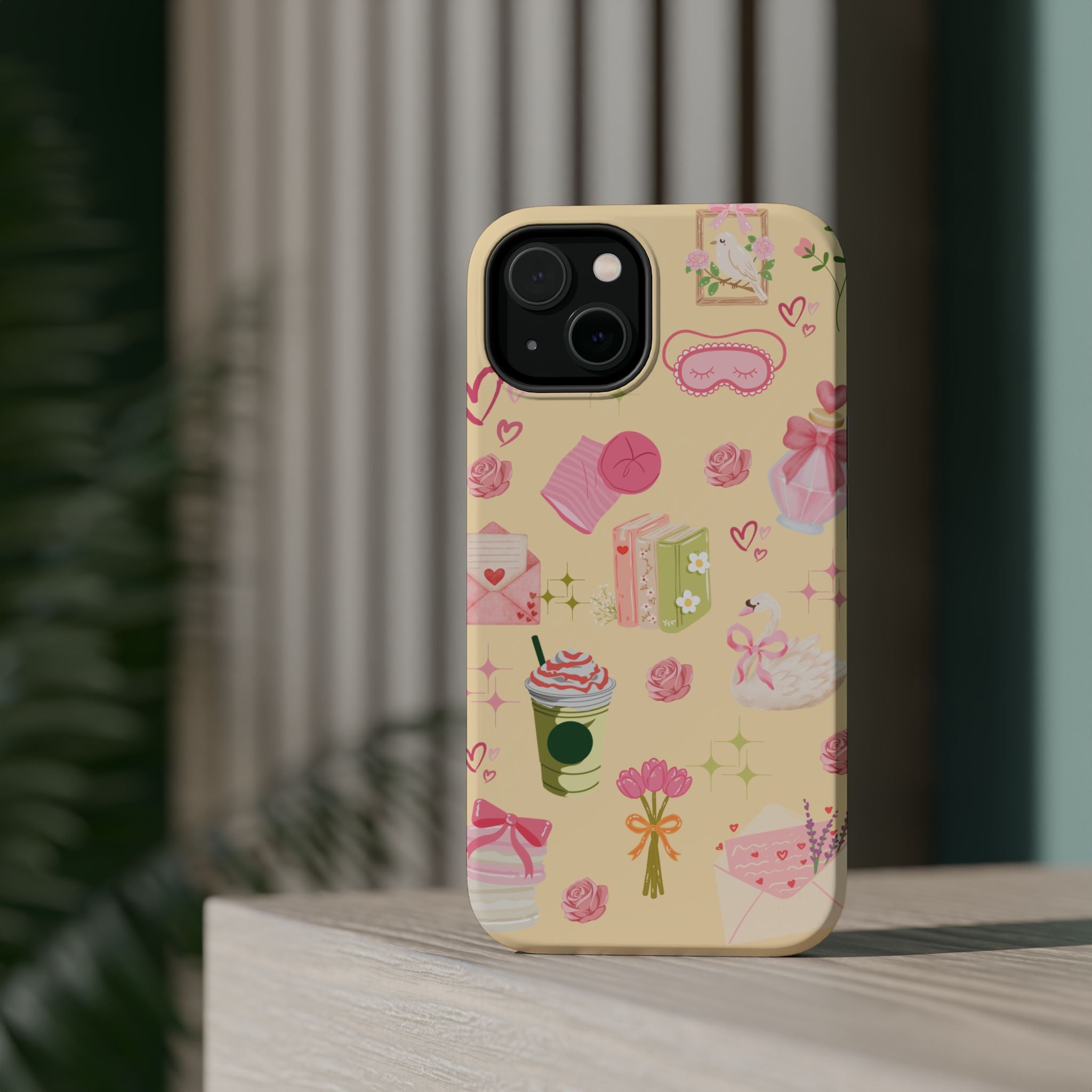 Pastel Kawaii Phone Case — Cute Gift Icons (Magnetic, Impact‑Resistant)