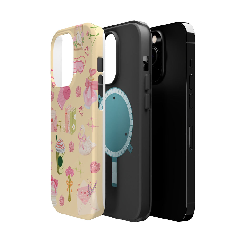 Pastel Kawaii Phone Case — Cute Gift Icons (Magnetic, Impact‑Resistant)