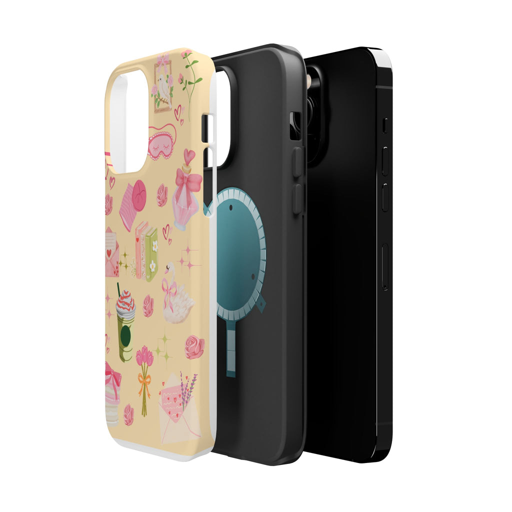 Pastel Kawaii Phone Case — Cute Gift Icons (Magnetic, Impact‑Resistant)