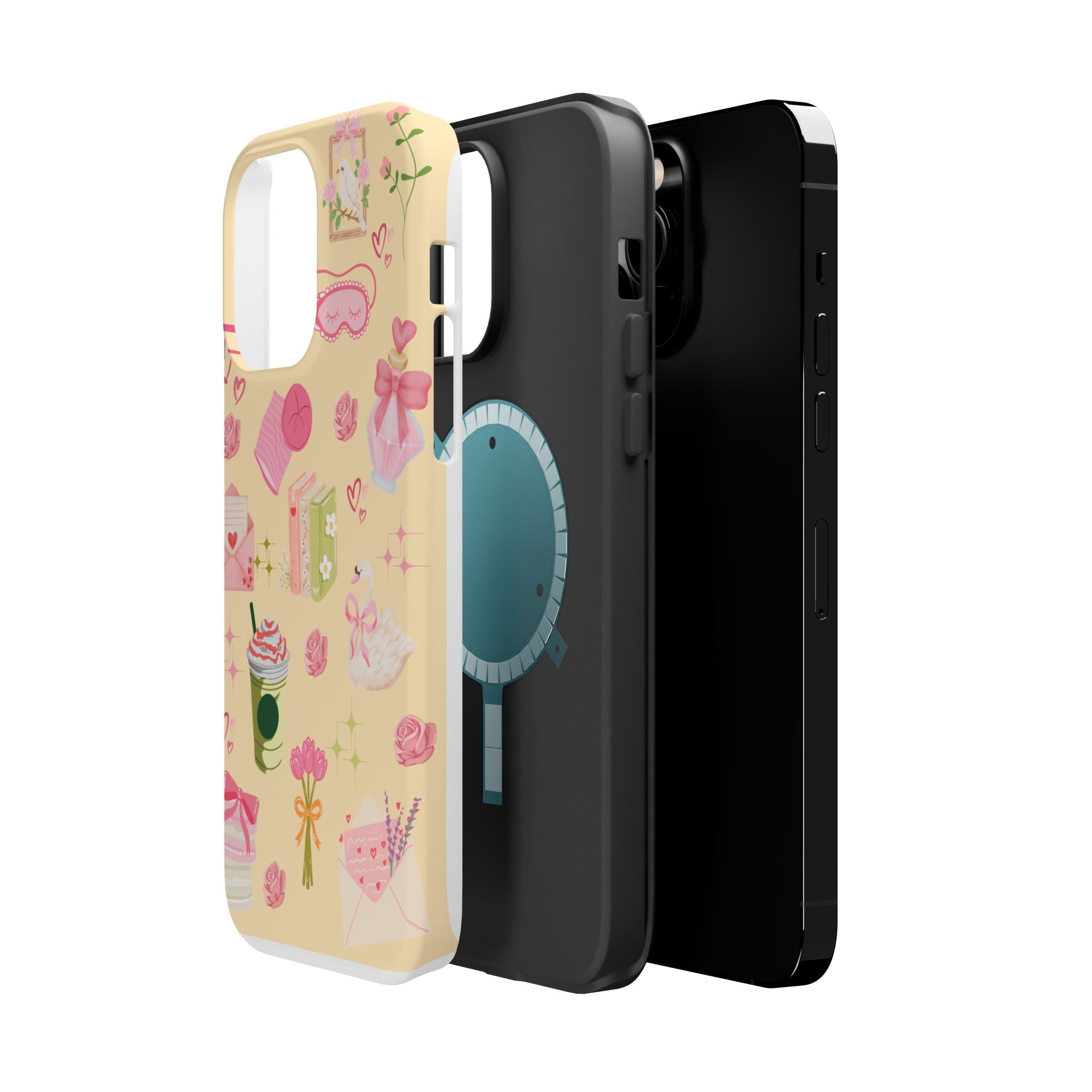 Pastel Kawaii Phone Case — Cute Gift Icons (Magnetic, Impact‑Resistant)
