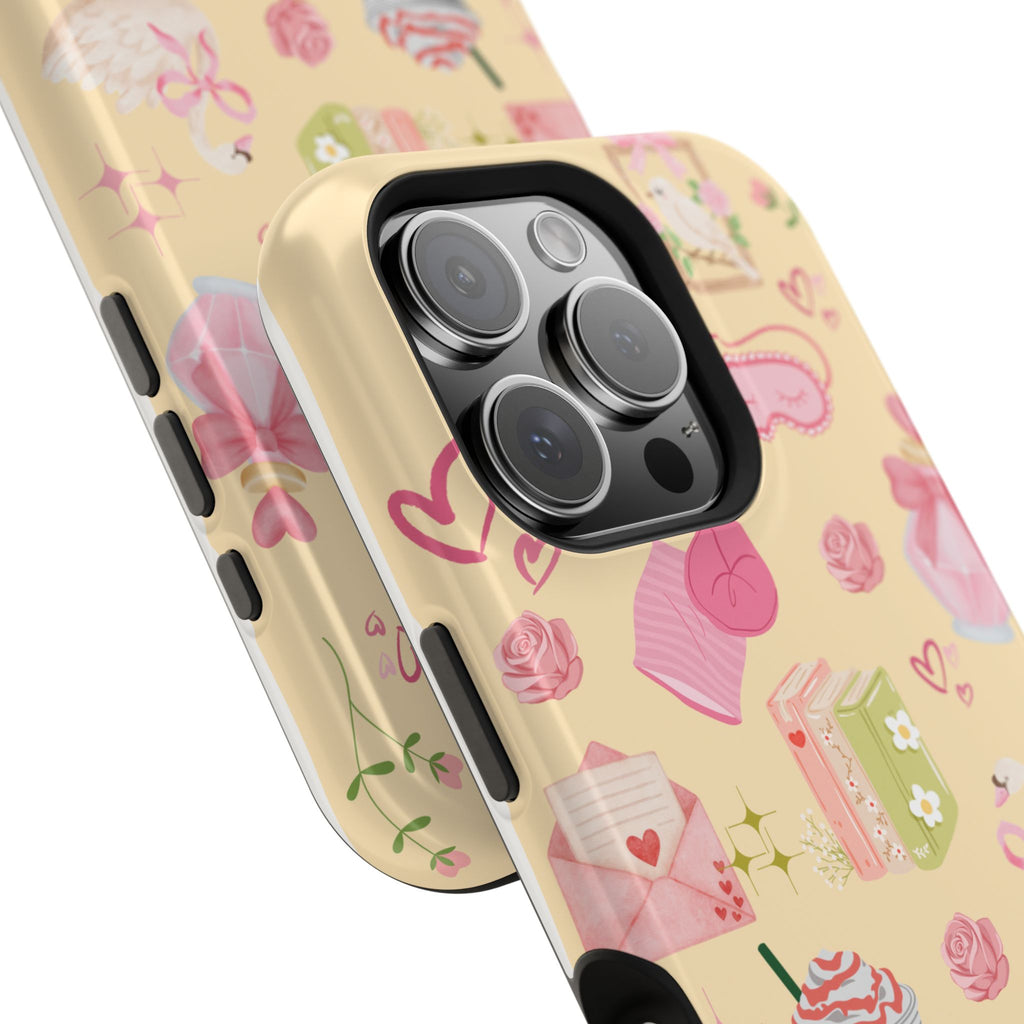 Pastel Kawaii Phone Case — Cute Gift Icons (Magnetic, Impact‑Resistant)