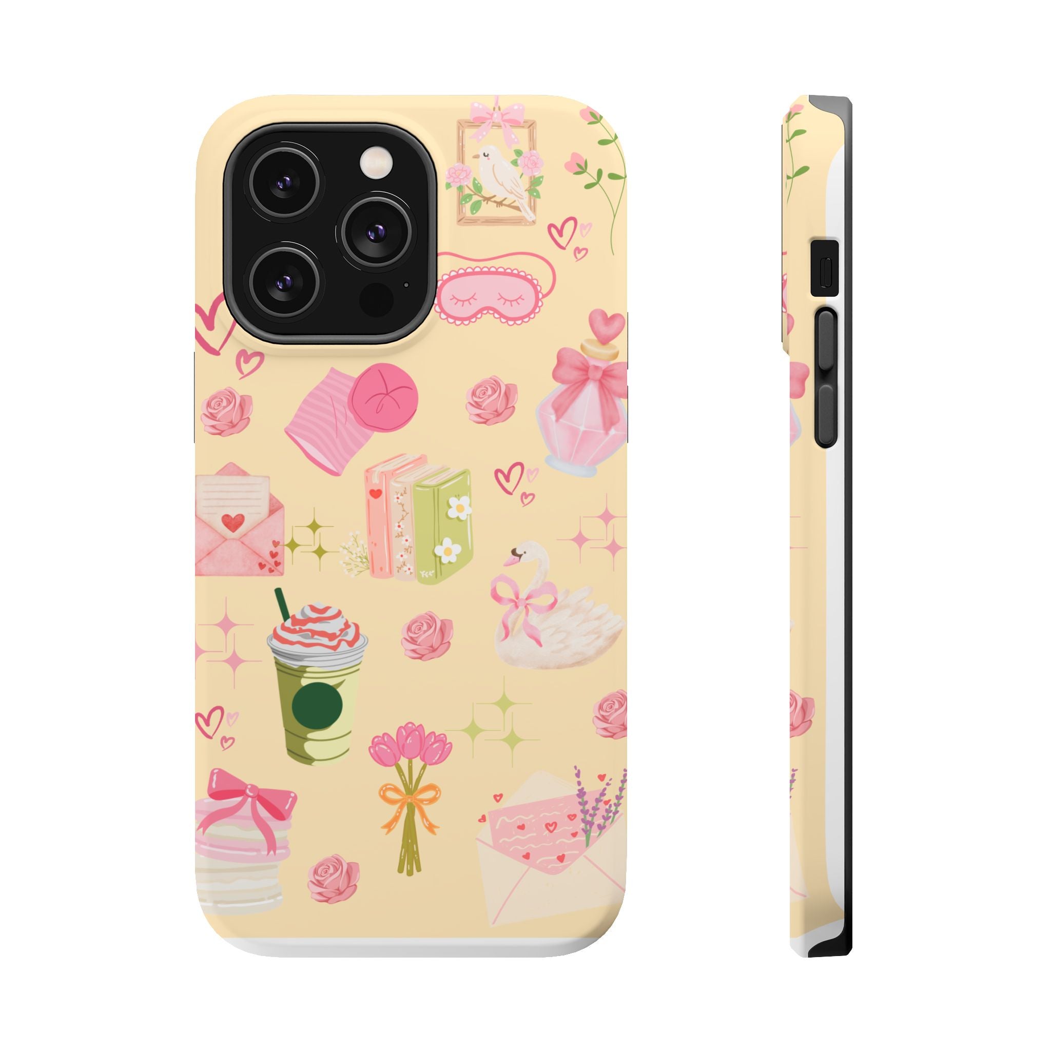Pastel Kawaii Phone Case — Cute Gift Icons (Magnetic, Impact‑Resistant)