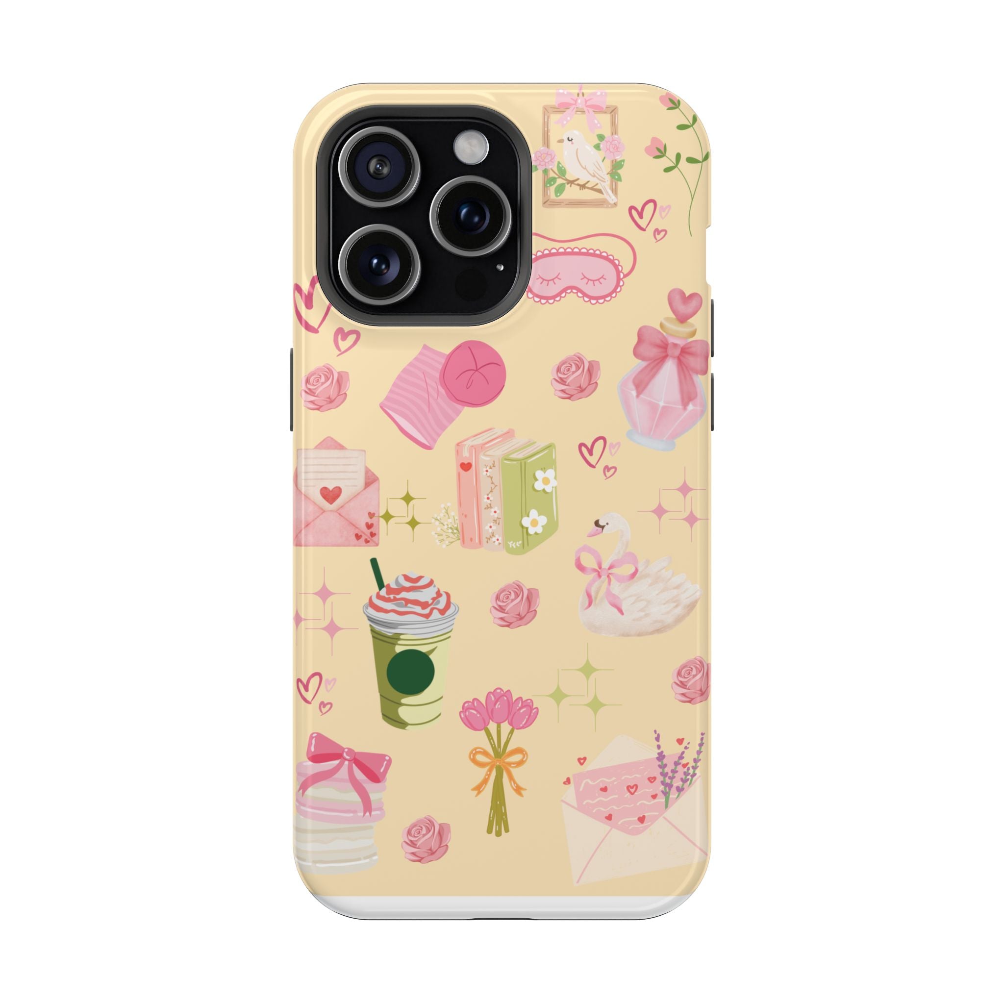 Pastel Kawaii Phone Case — Cute Gift Icons (Magnetic, Impact‑Resistant)