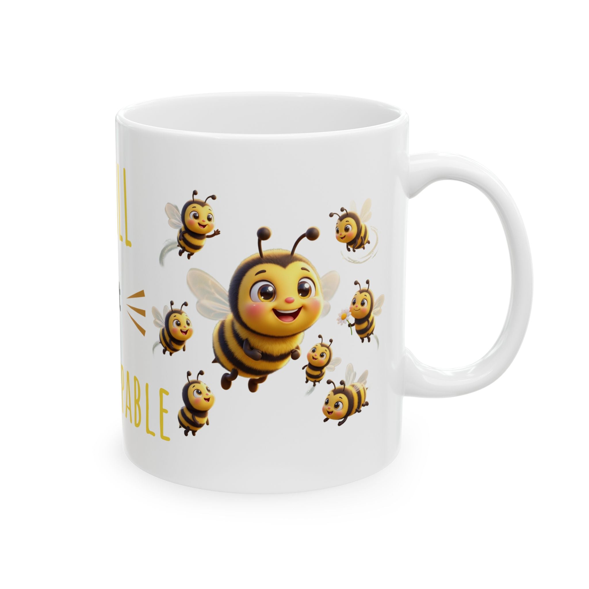 Small but Unstoppable Bee Mug | Ceramic Coffee Cup