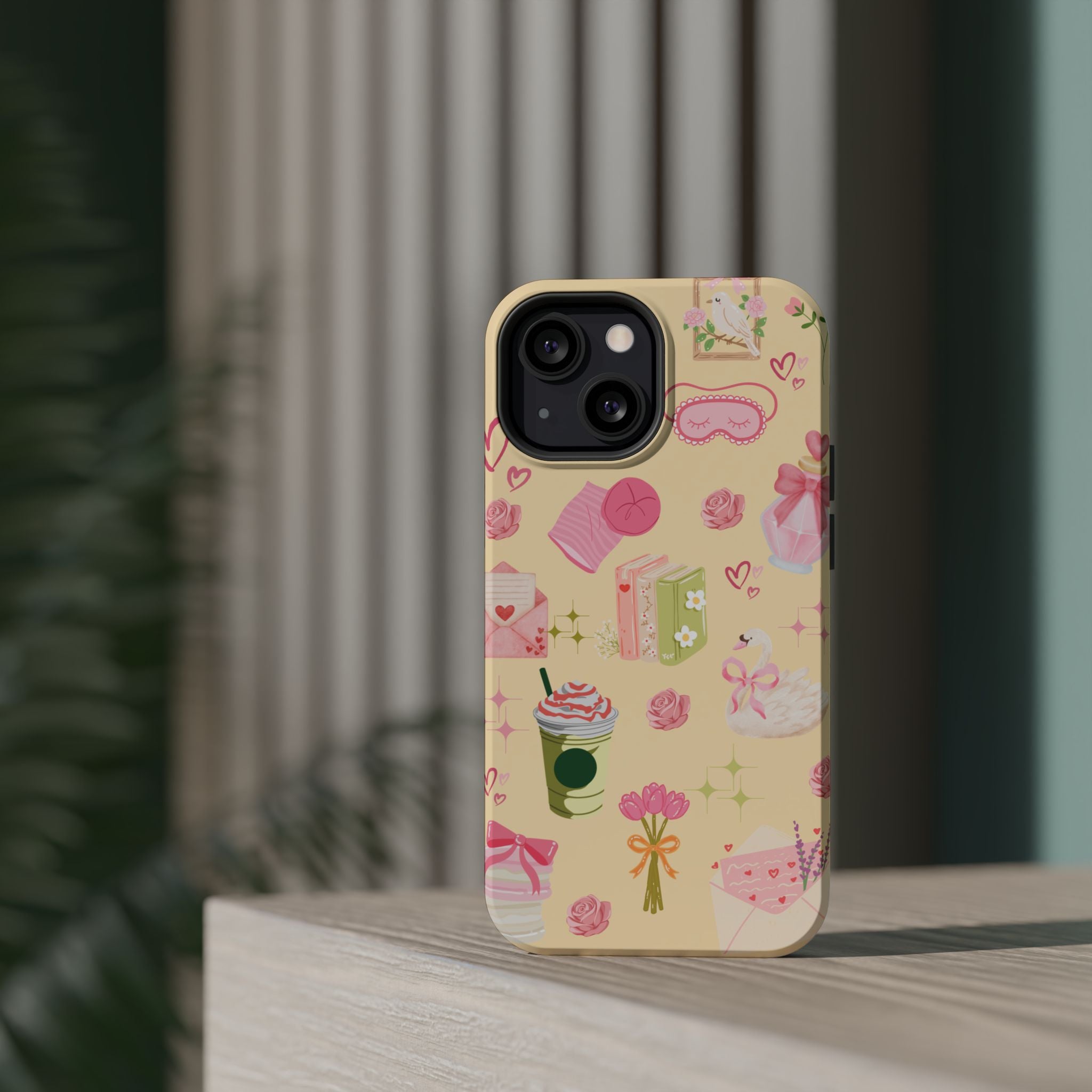 Pastel Kawaii Phone Case — Cute Gift Icons (Magnetic, Impact‑Resistant)