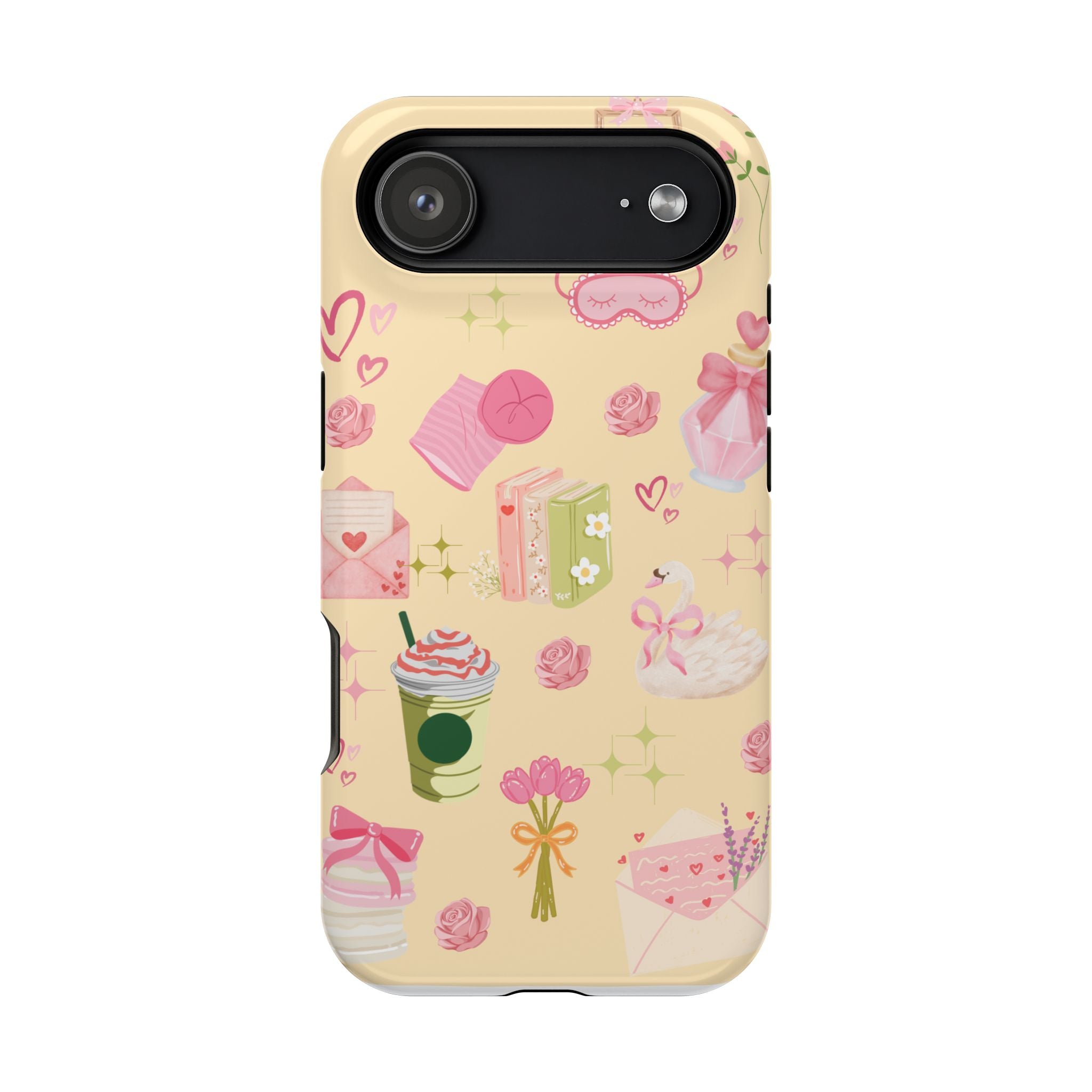 Pastel Kawaii Phone Case — Cute Gift Icons (Magnetic, Impact‑Resistant)