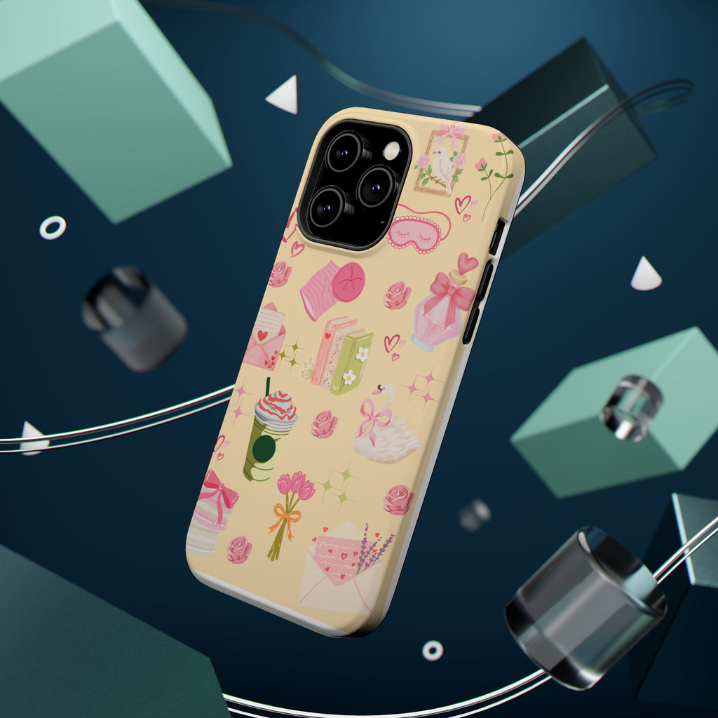 Pastel Kawaii Phone Case — Cute Gift Icons (Magnetic, Impact‑Resistant)