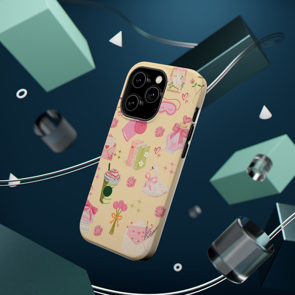 Pastel Kawaii Phone Case — Cute Gift Icons (Magnetic, Impact‑Resistant)