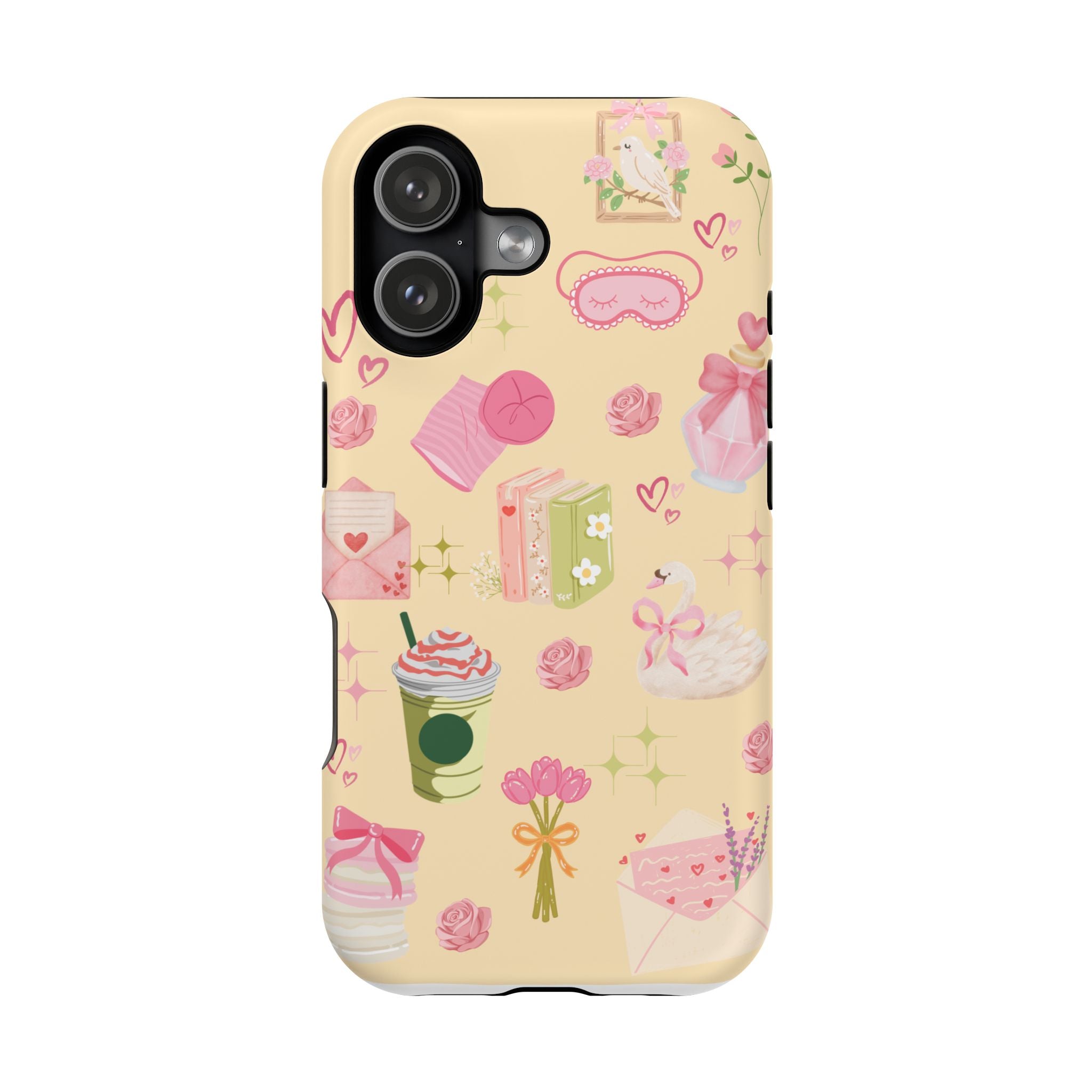 Pastel Kawaii Phone Case — Cute Gift Icons (Magnetic, Impact‑Resistant)