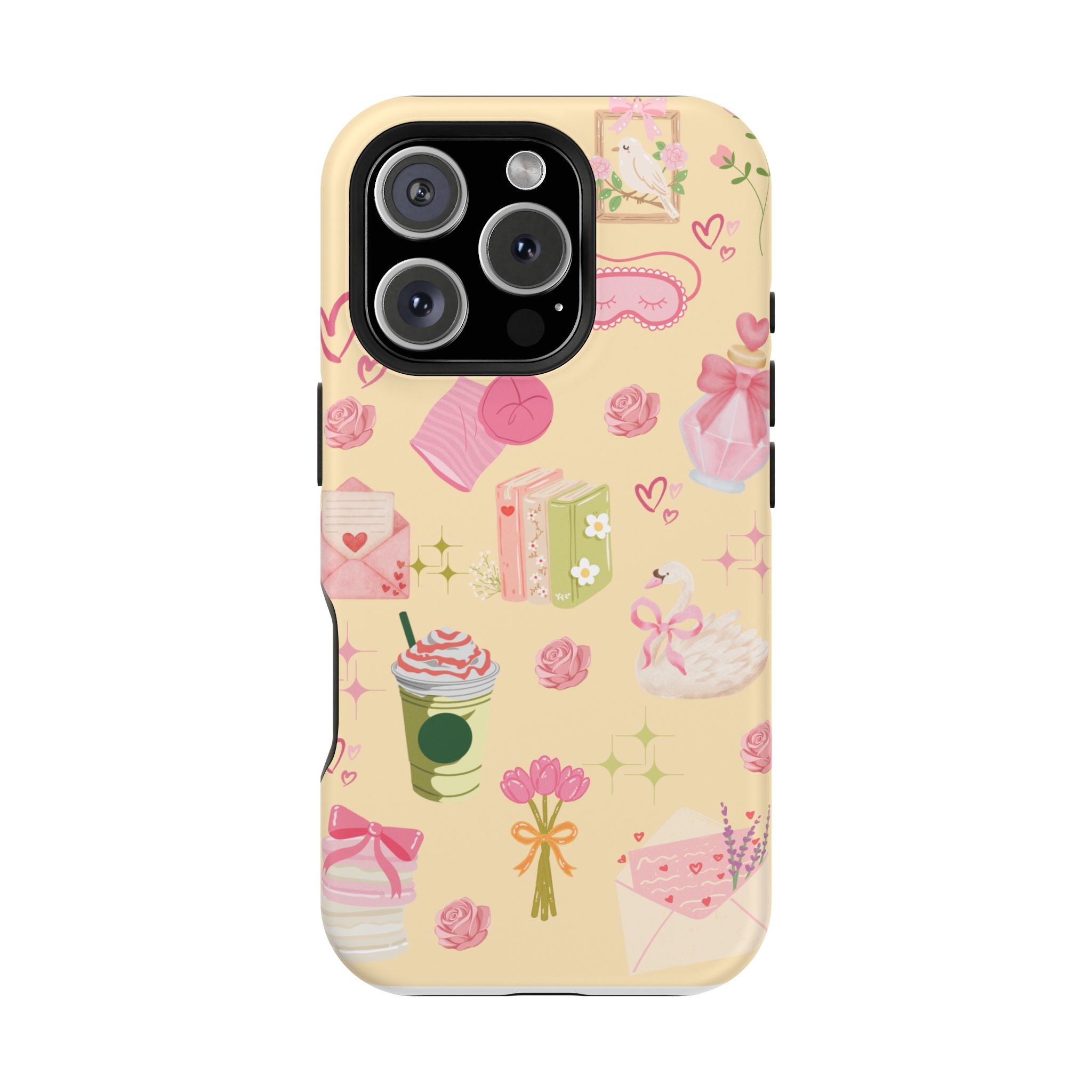 Pastel Kawaii Phone Case — Cute Gift Icons (Magnetic, Impact‑Resistant)