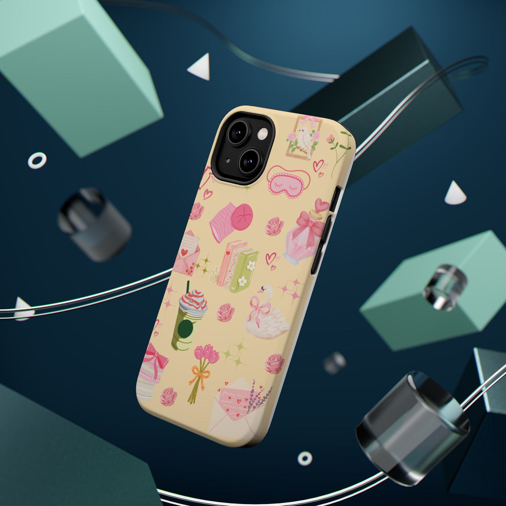 Pastel Kawaii Phone Case — Cute Gift Icons (Magnetic, Impact‑Resistant)
