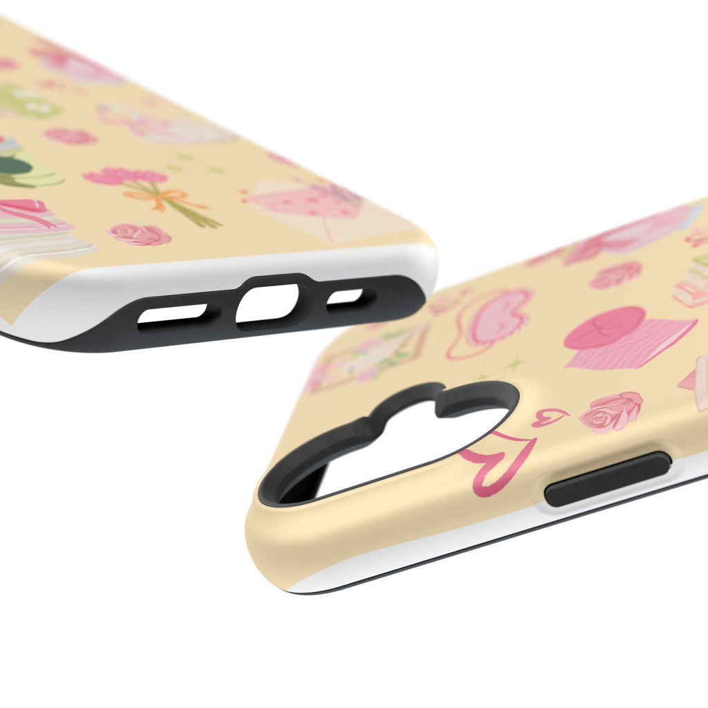 Pastel Kawaii Phone Case — Cute Gift Icons (Magnetic, Impact‑Resistant)