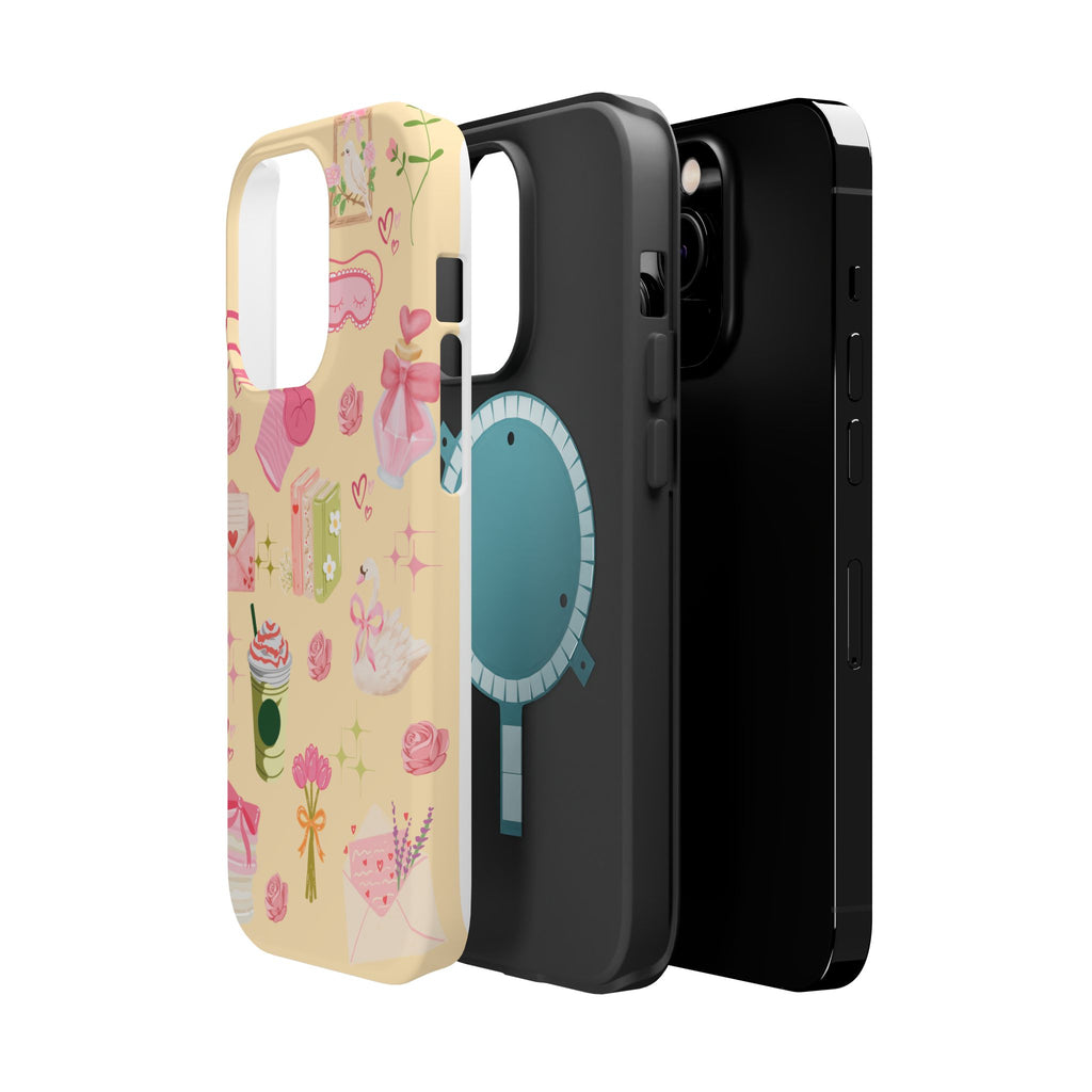 Pastel Kawaii Phone Case — Cute Gift Icons (Magnetic, Impact‑Resistant)