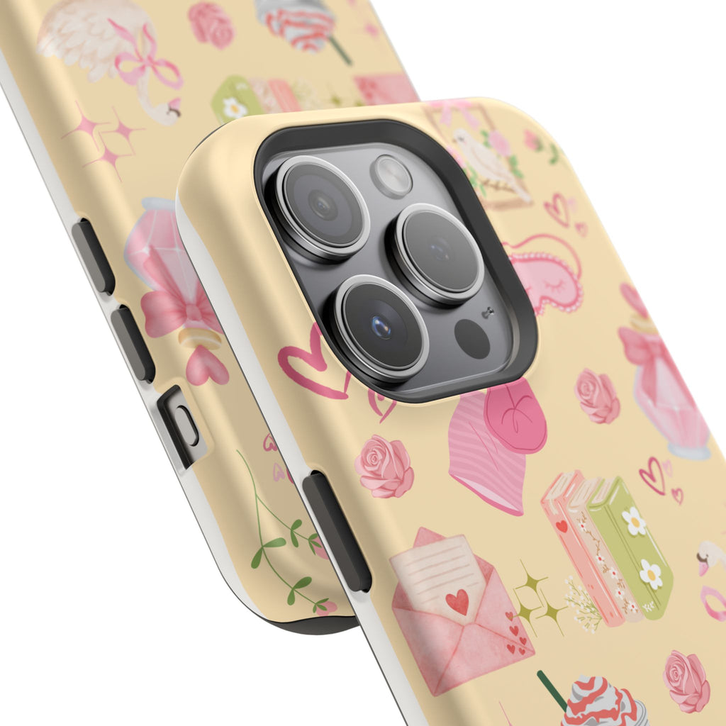 Pastel Kawaii Phone Case — Cute Gift Icons (Magnetic, Impact‑Resistant)