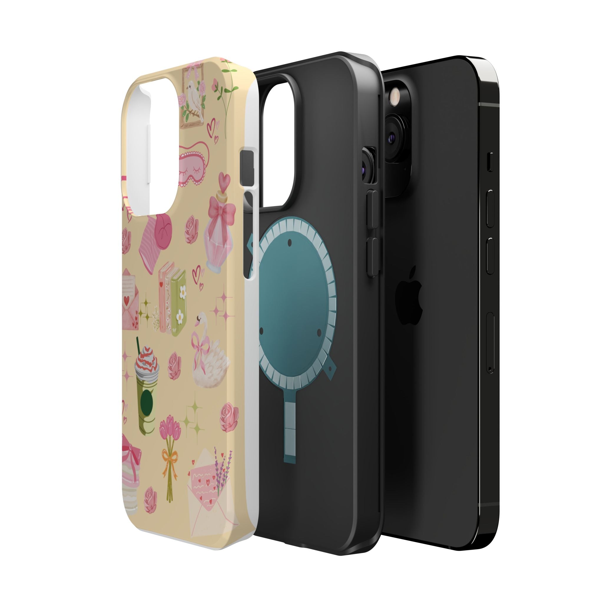 Pastel Kawaii Phone Case — Cute Gift Icons (Magnetic, Impact‑Resistant)