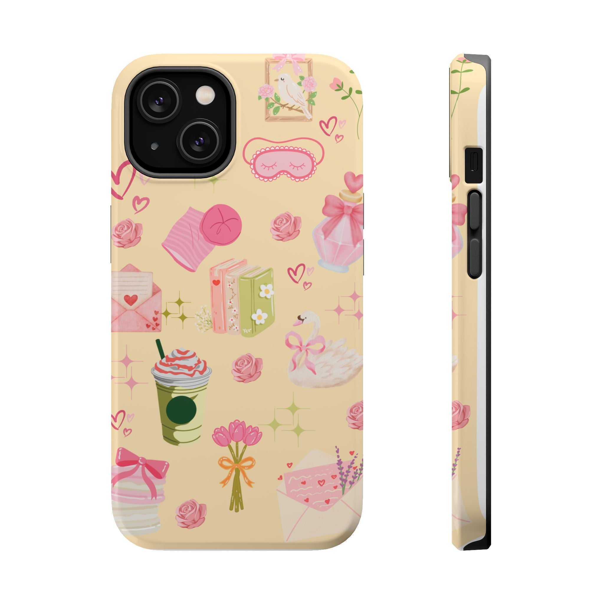 Pastel Kawaii Phone Case — Cute Gift Icons (Magnetic, Impact‑Resistant)